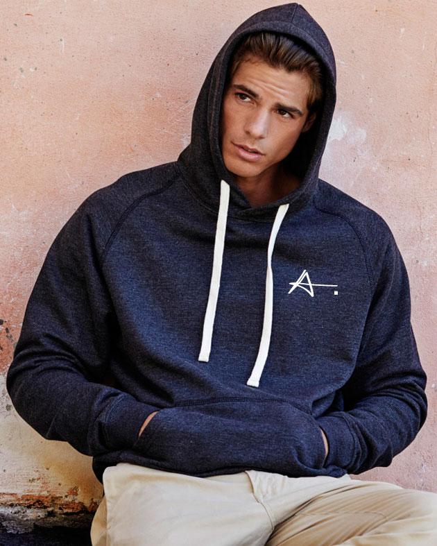 Sweatshirt lightweight Hooded Vintage, Coton égyptien à longues fibres, personnalié par L'ATELIER OCF Sweatshirt lightweight Hooded Vintage, Coton égyptien à longues fibres, personnalié par L'ATELIER OCF